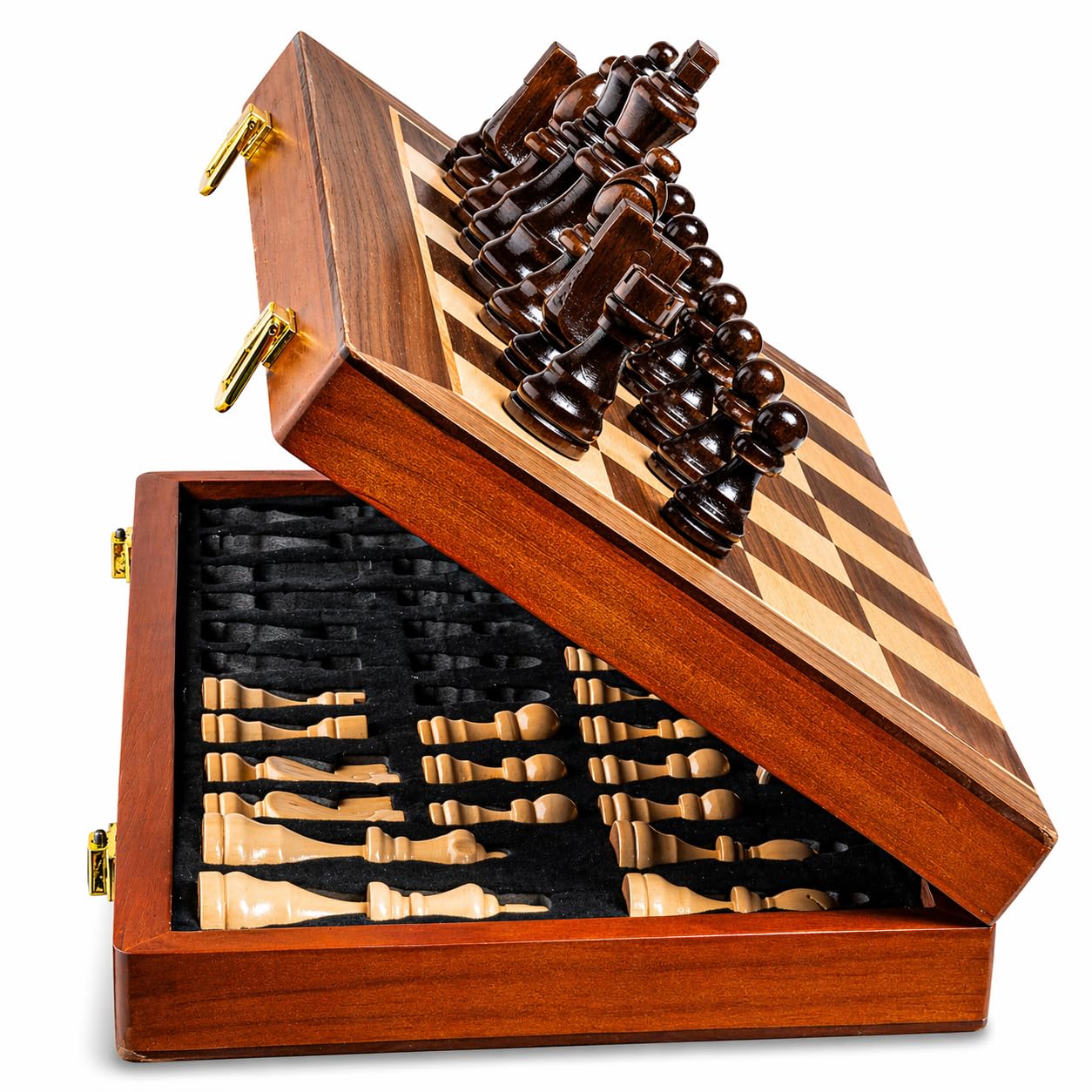 Amazon.com: ECOCRAFTER 15'' 2 in 1 Wooden Magnetic chess and
